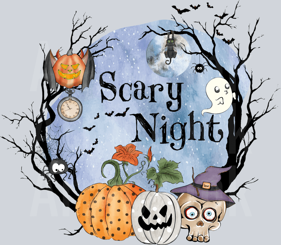 Scary Night DTF transfer