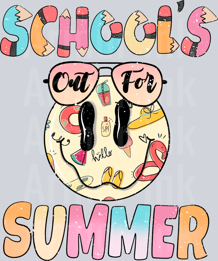 School's Out For Summer DTF transfer