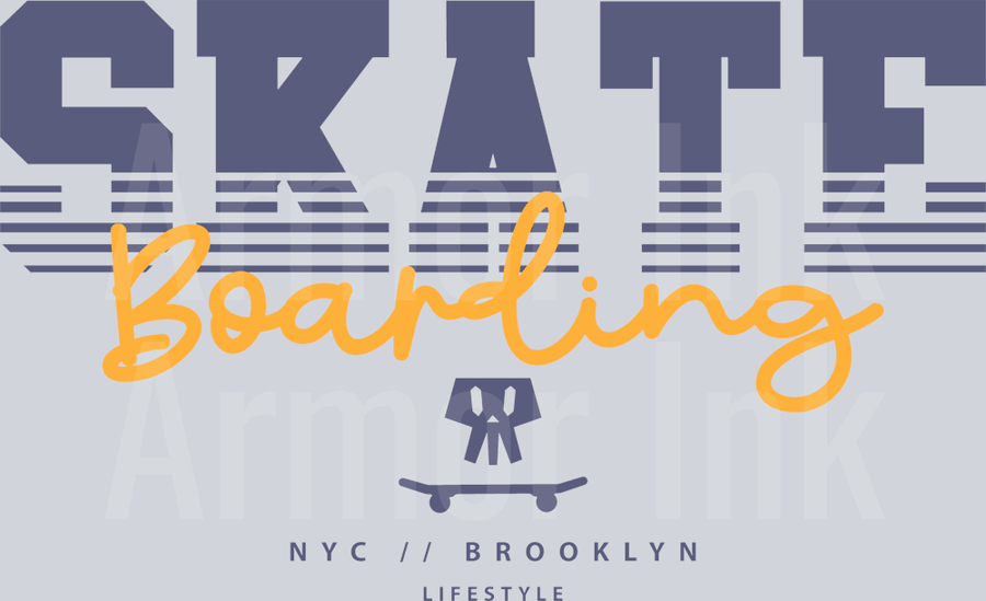 Skate Boarding DTF transfer