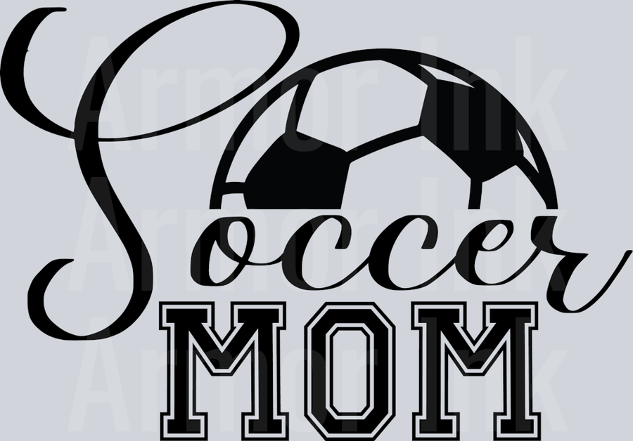 Soccer Mom Black DTF transfer