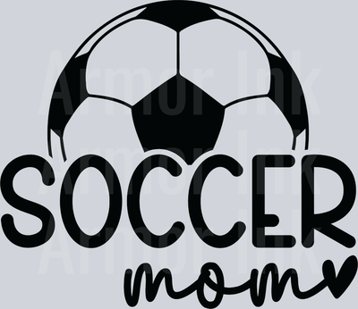 Soccer Mom Black DTF transfer