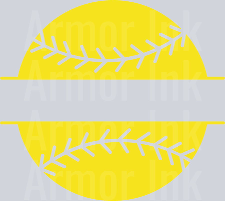 Softball DTF transfer