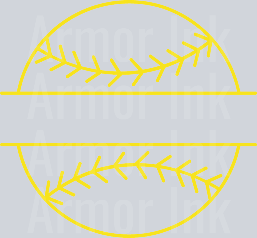 Softball DTF transfer