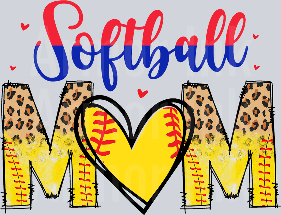 Softball Mom DTF transfer