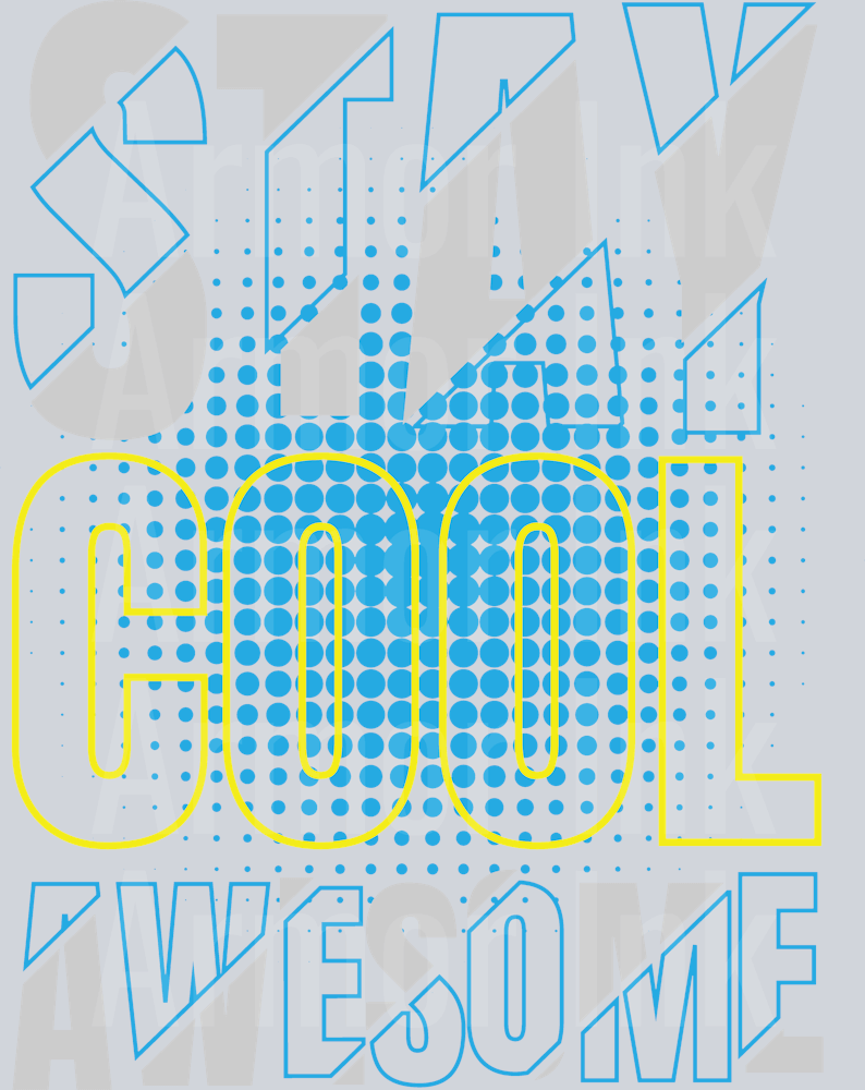 Stay Cool Awesome DTF transfer