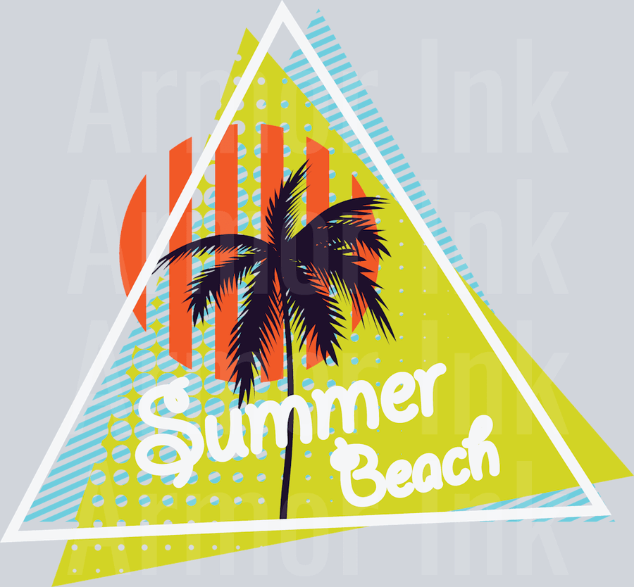 Summer Beach DTF transfer