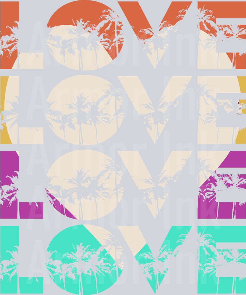 Summer Love DTF transfer