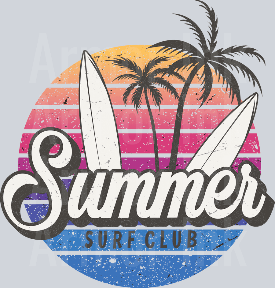 Summer Surf Club DTF transfer