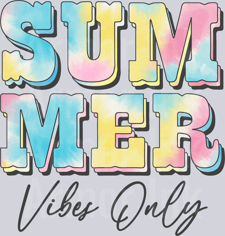 Summer Vibes Only DTF transfer