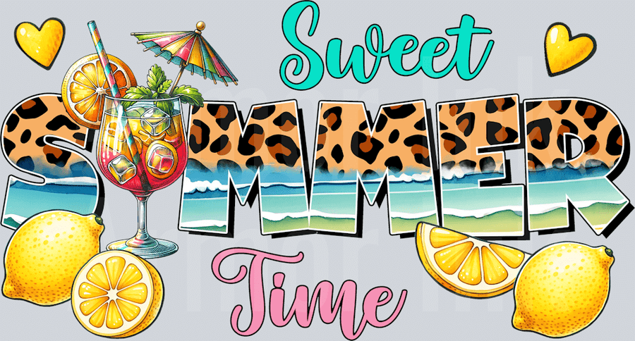 Sweet Summer Time DTF transfer