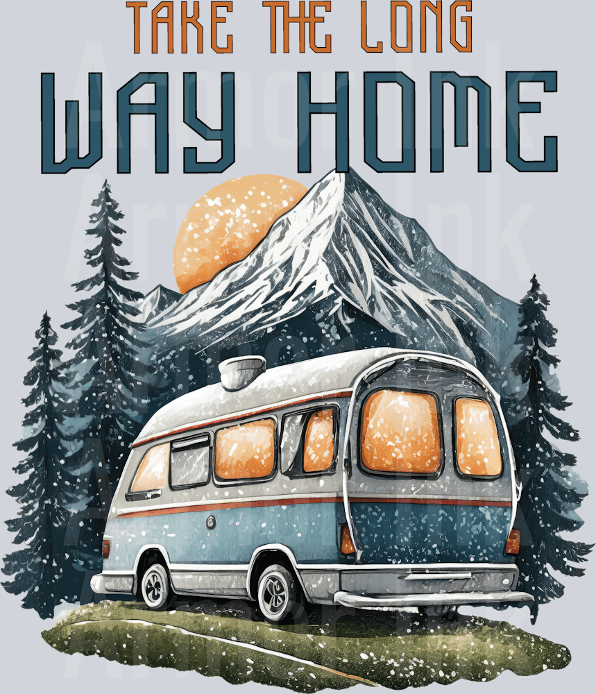 Take The Long Way Home DTF transfer