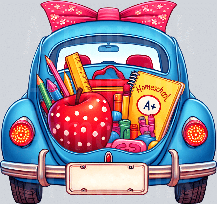 Teacher Car DTF transfer