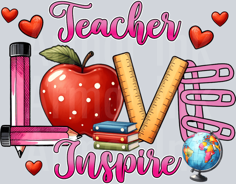 Teacher Inspire DTF transfer