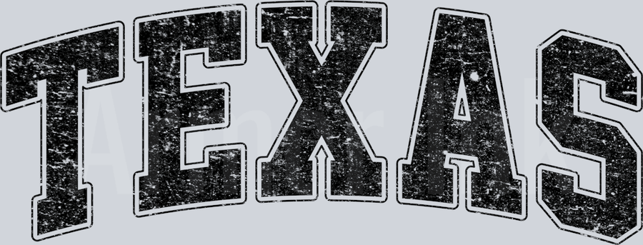 Texas Black DTF transfer