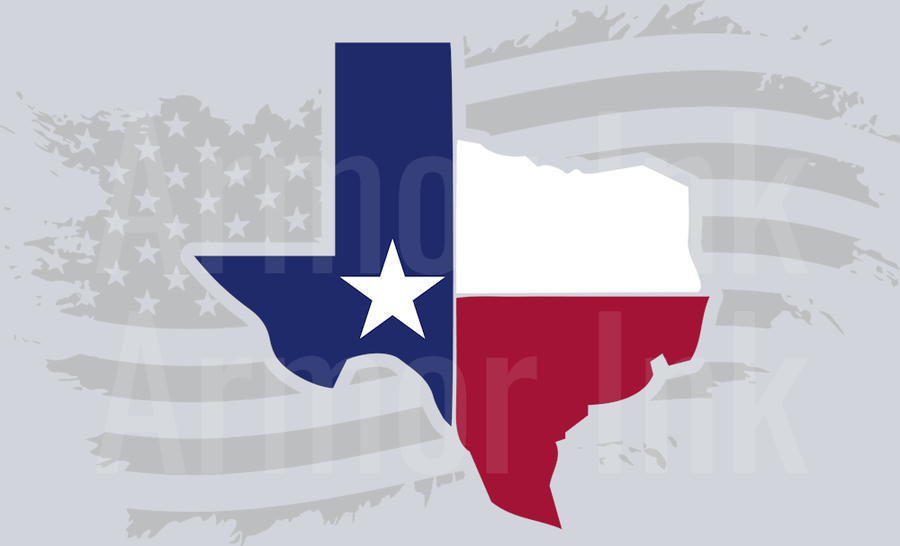 Texas State Flag DTF transfer