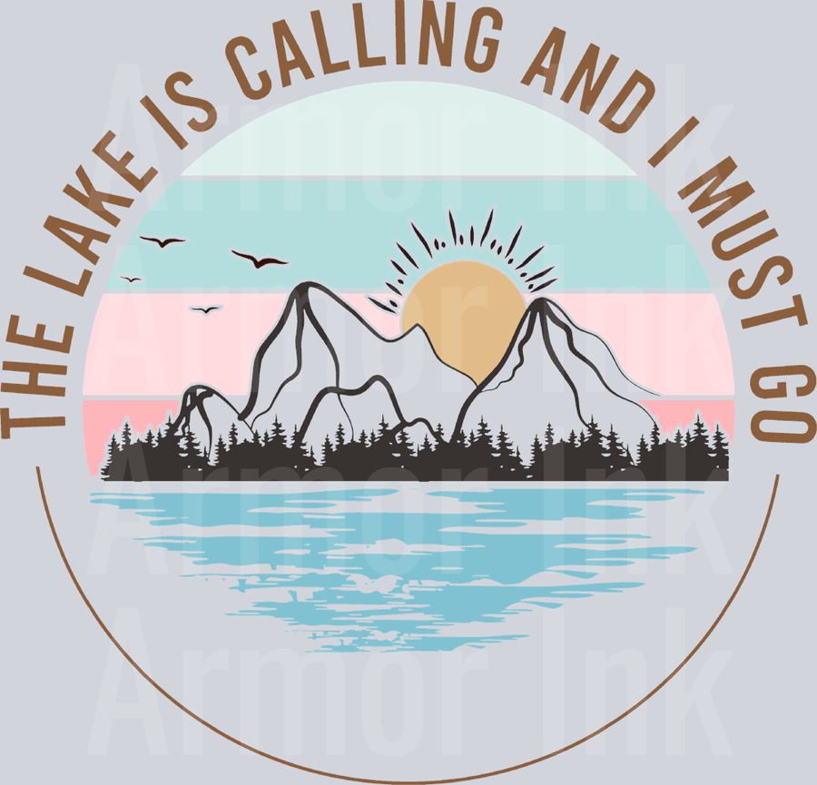 The Lake Is Calling And I Must Go DTF transfer