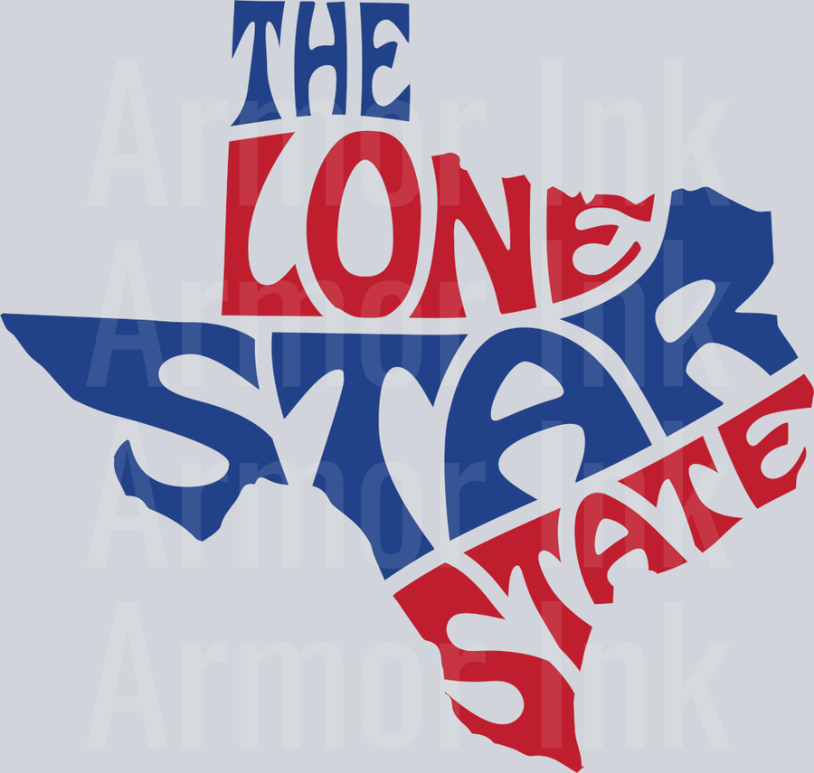 The Lone Star State DTF transfer