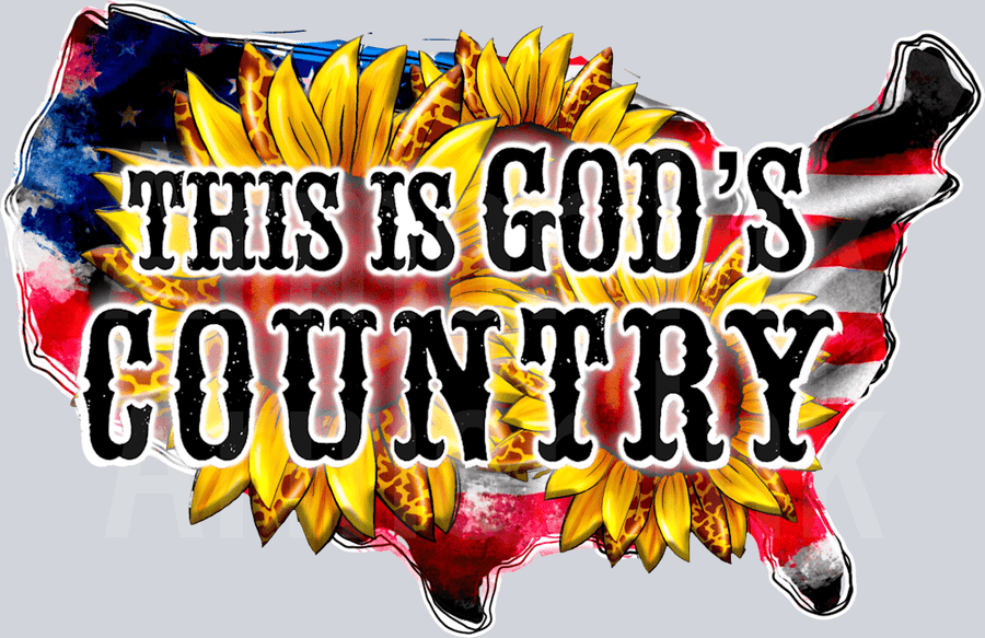 This Is God's Country DTF transfer
