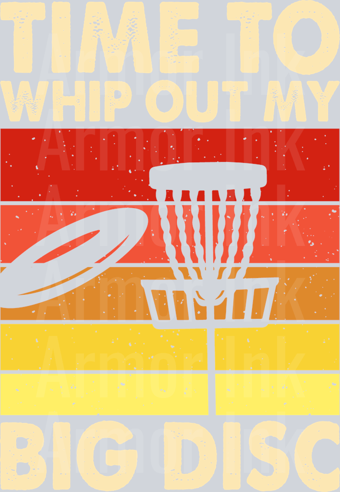 Time To Whip Out My Big Disc DTF transfer