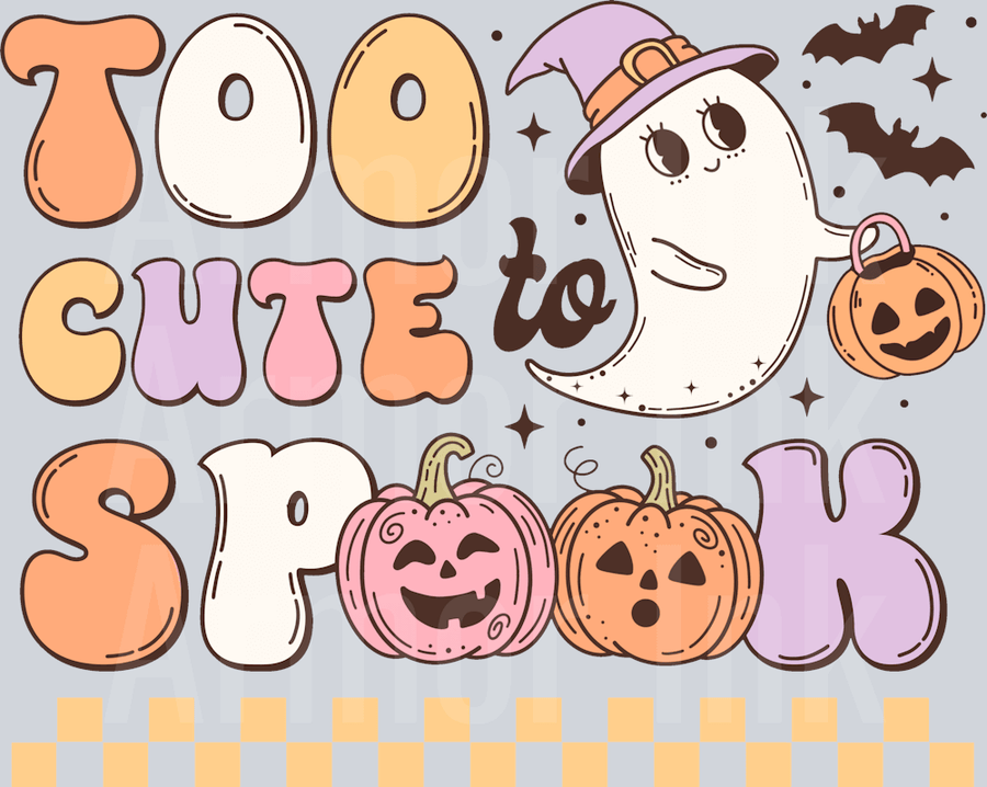 Too Cute Spook DTF transfer