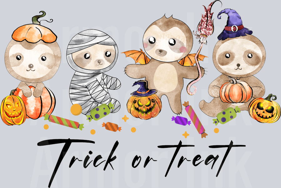 Trick or Treat DTF transfer
