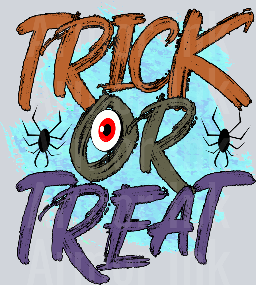 Trick Or Treat DTF transfer