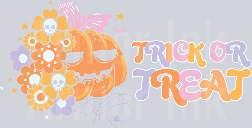 Trick Or Treat DTF transfer