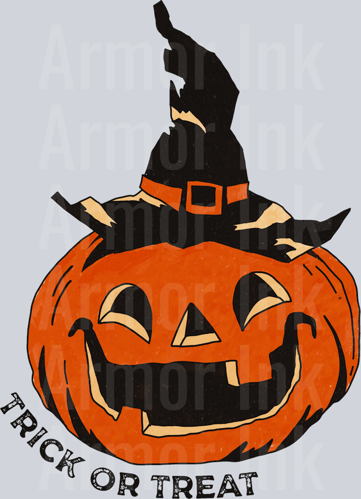 Trick Or Treat Pumpkin DTF transfer