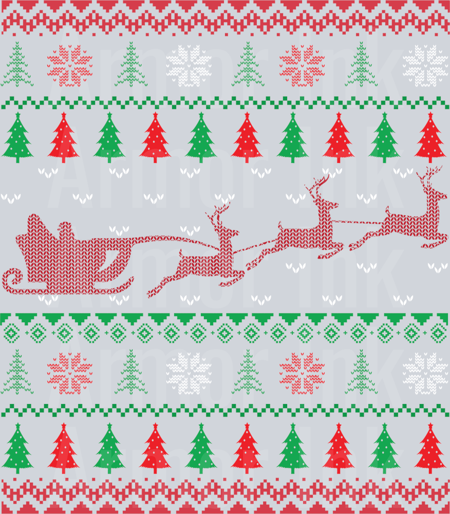 Ugly Christmas Design DTF transfer