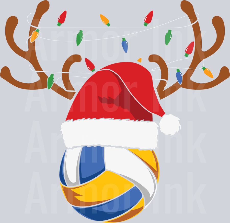 Volleyball Christmas DTF transfer