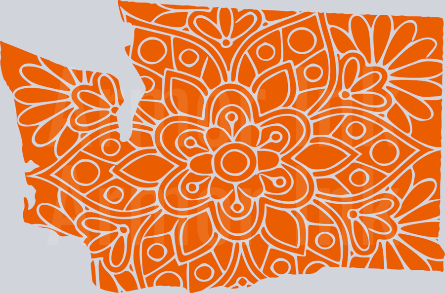 Washington Flower DTF transfer