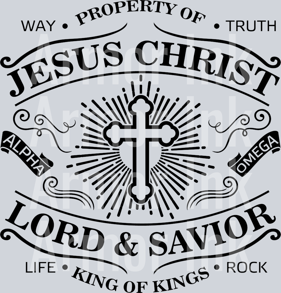 Jesus Christ Lord And Savior DTF transfer
