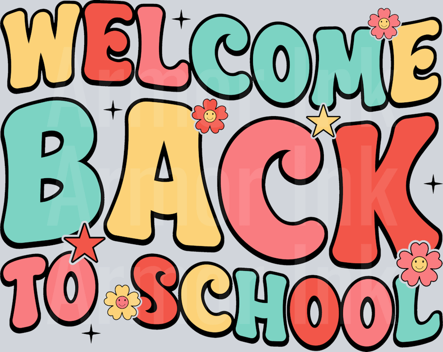 Welcome Back to School DTF transfer