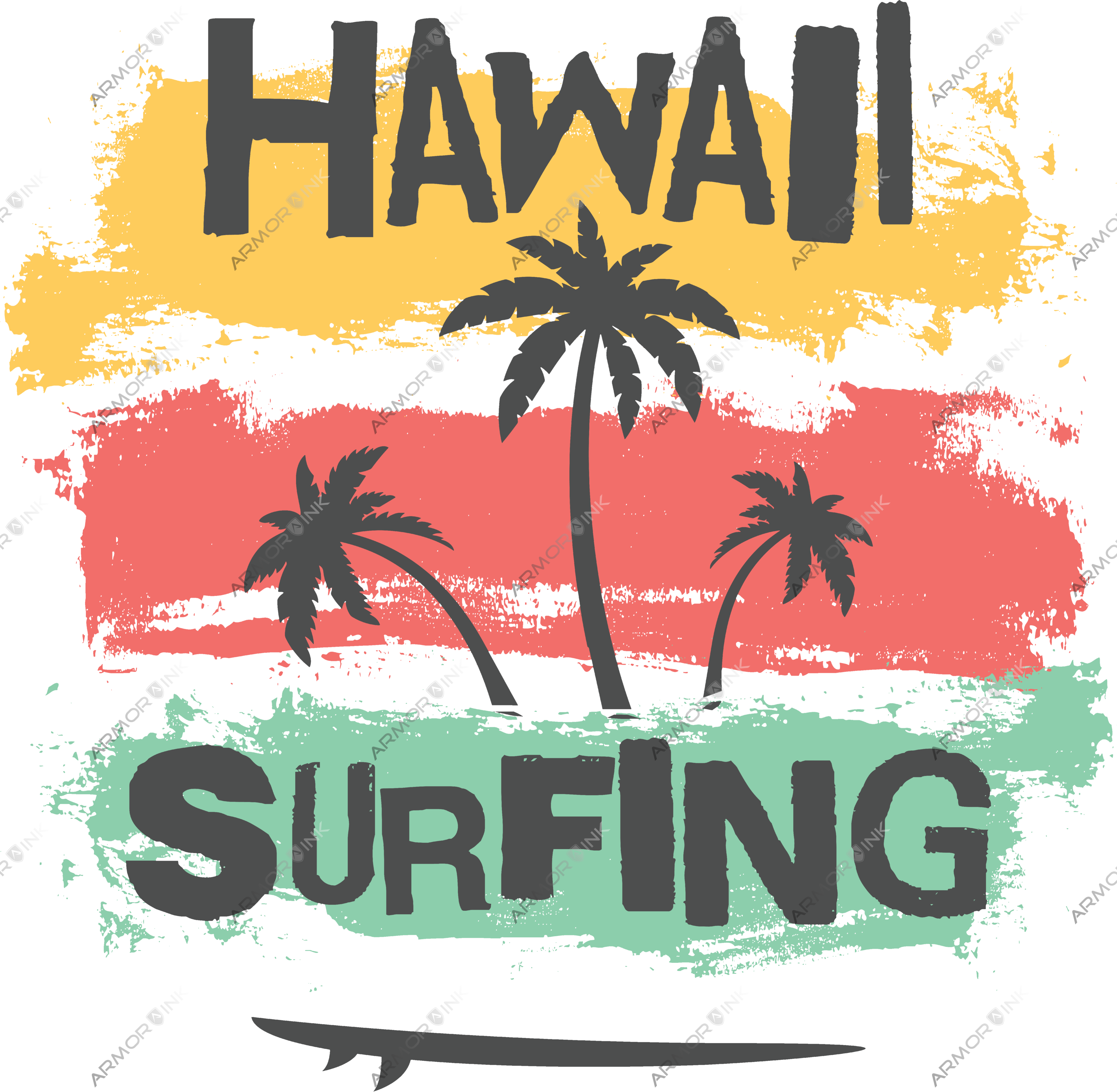 Hawaii Surfing DTF Transfer