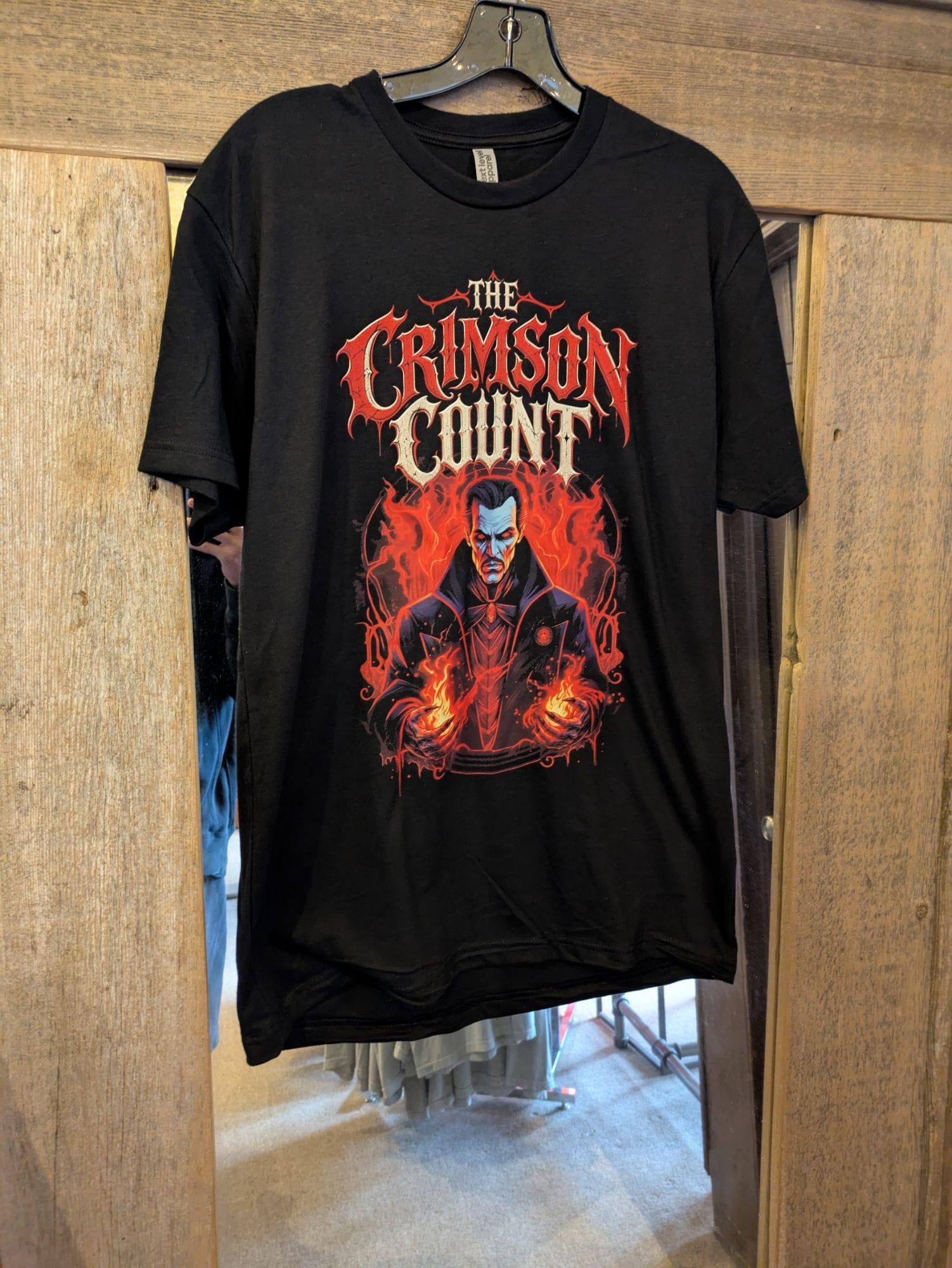 The Crimson Count Halloween Shirt, Dracula Vampire Graphic Tee, Gothic Horror T-Shirt, Unisex Black Tee
