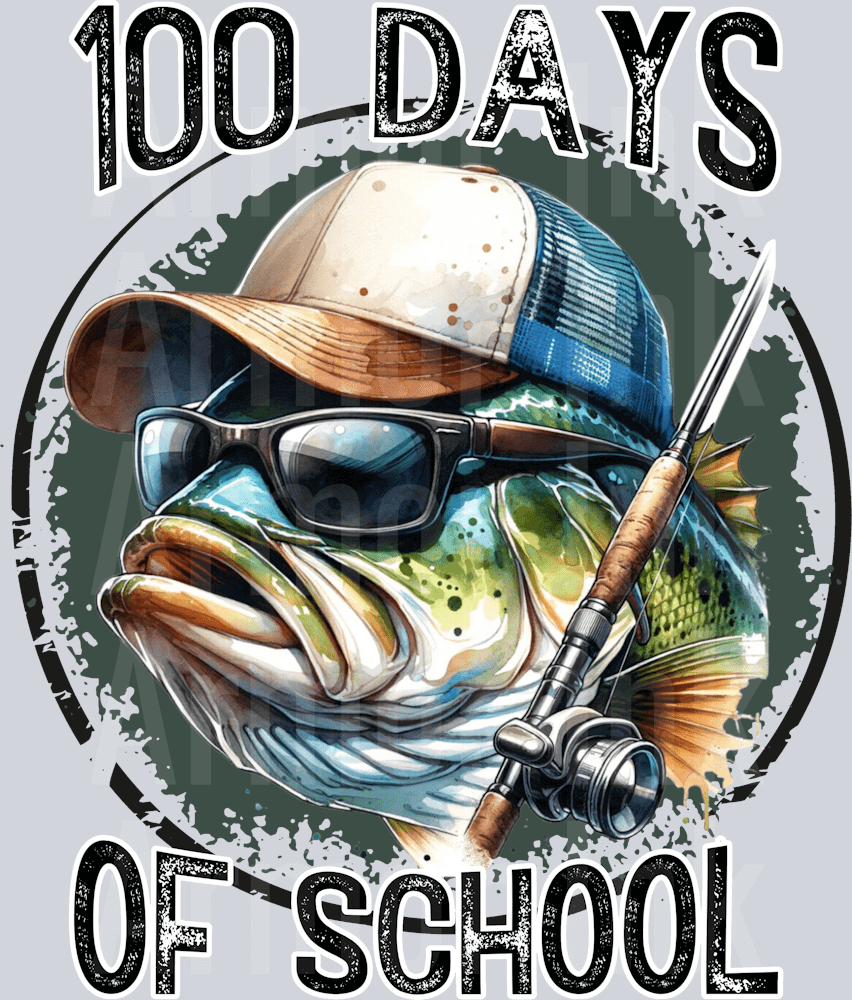 100 Days Of School DTF transfer