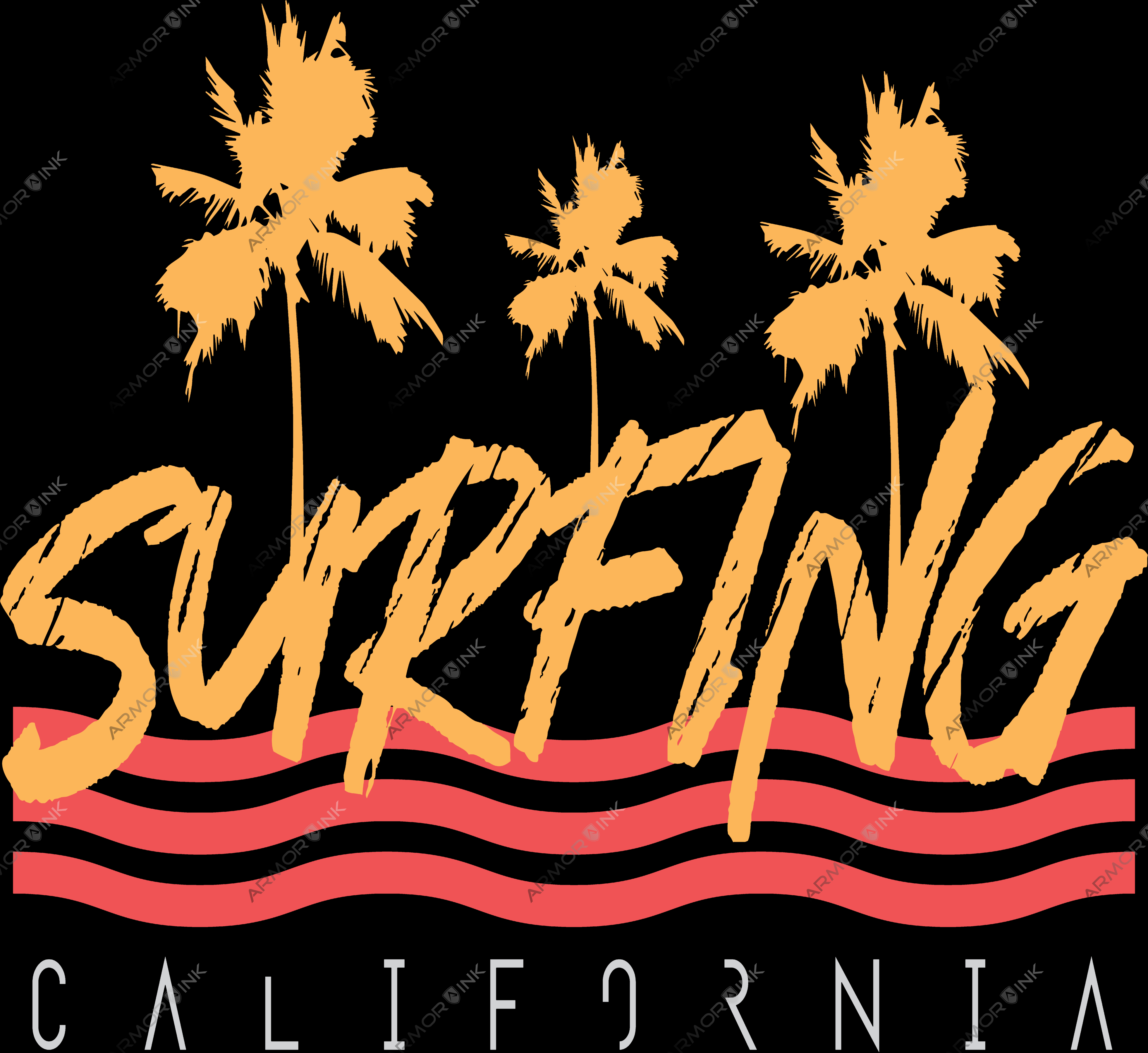 California Surfing DTF Transfer