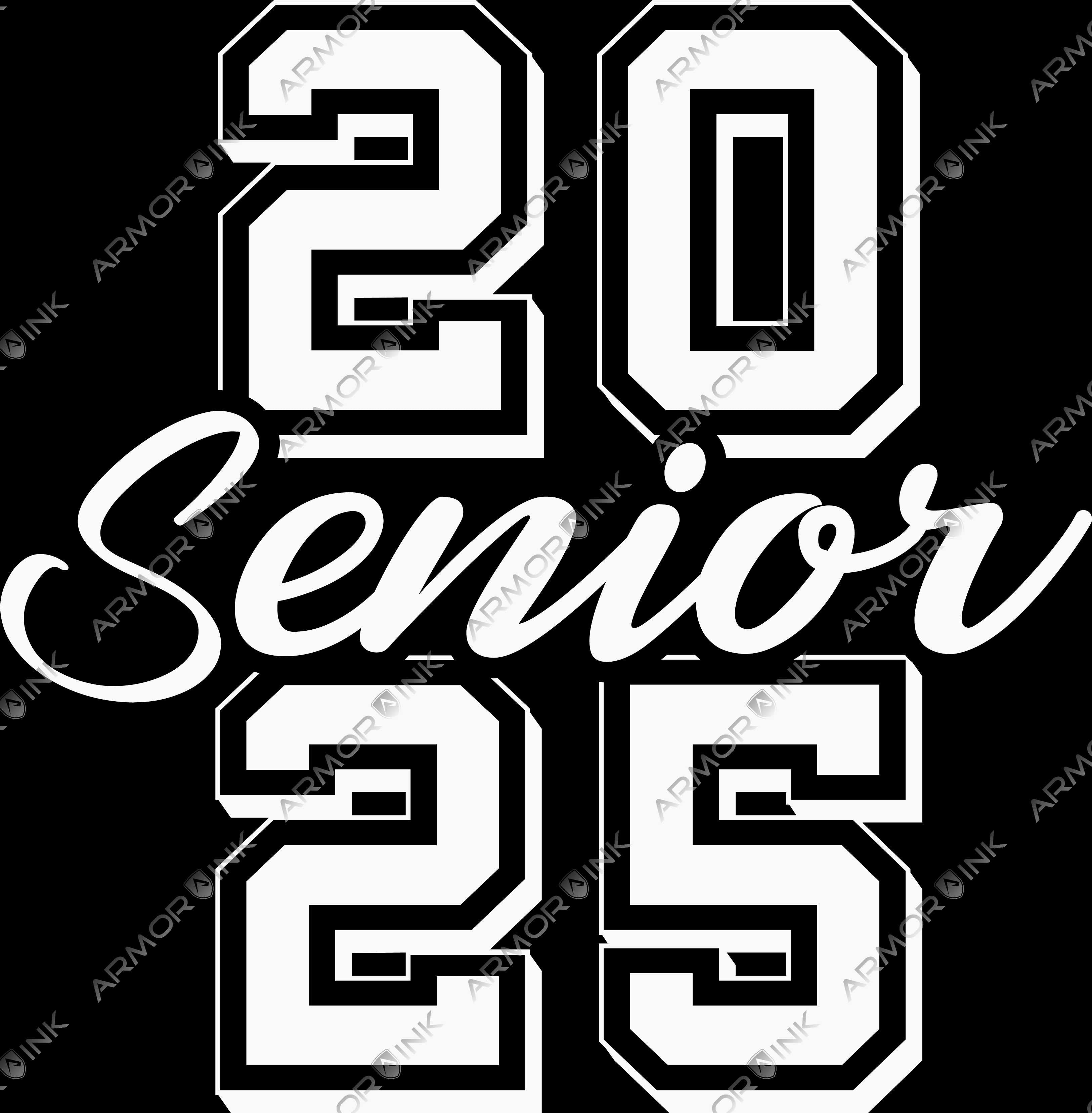 2025 Senior White DTF Transfer