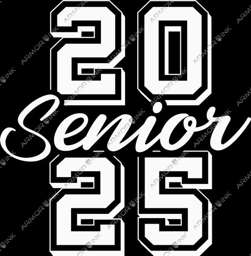 2025 Senior White DTF Transfer