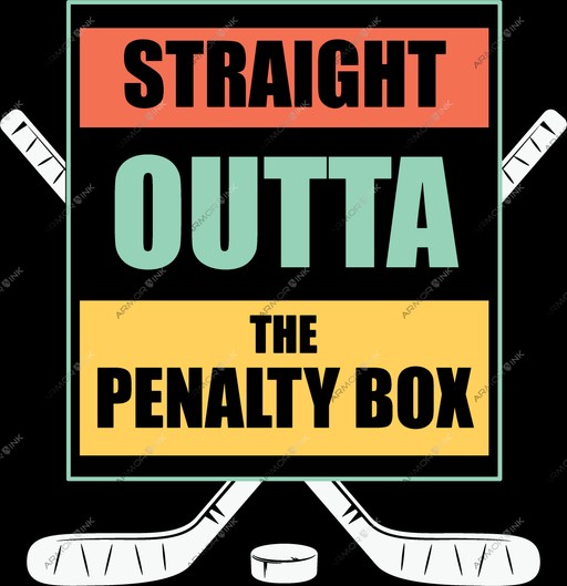 Straight Outta The Penalty Box DTF Transfer