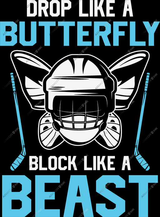 Drop Like A Butterfly Block Like A Beast DTF Transfer