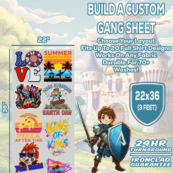 22" Gang Sheet Builder