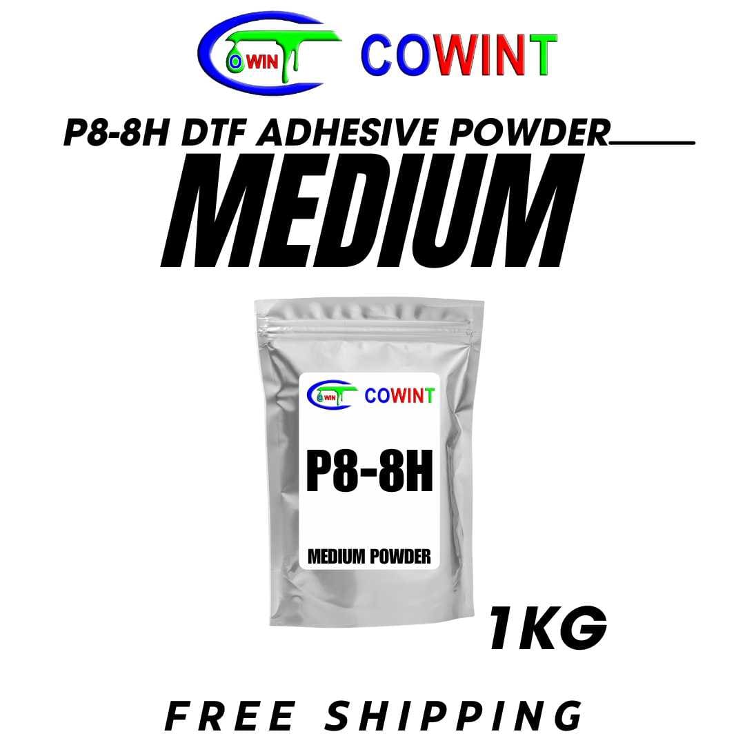 Bag of P8-8H DTF adhesive powder.