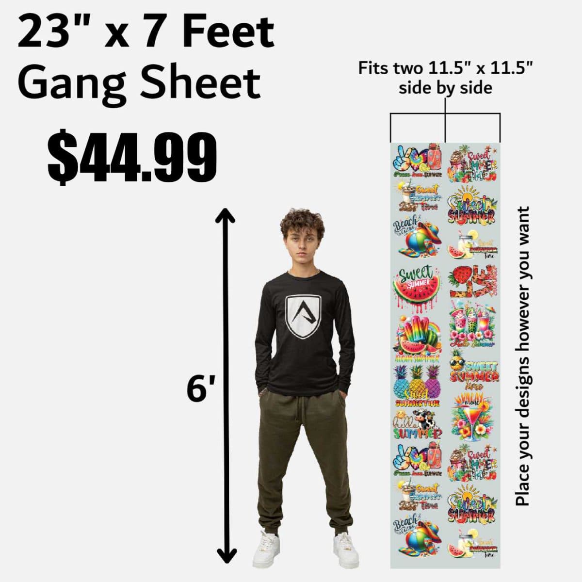 23" Custom DTF Gang Sheets Builder - Armor Ink