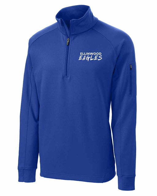 Ellinwood Eagles blue quarter-zip sweatshirt
