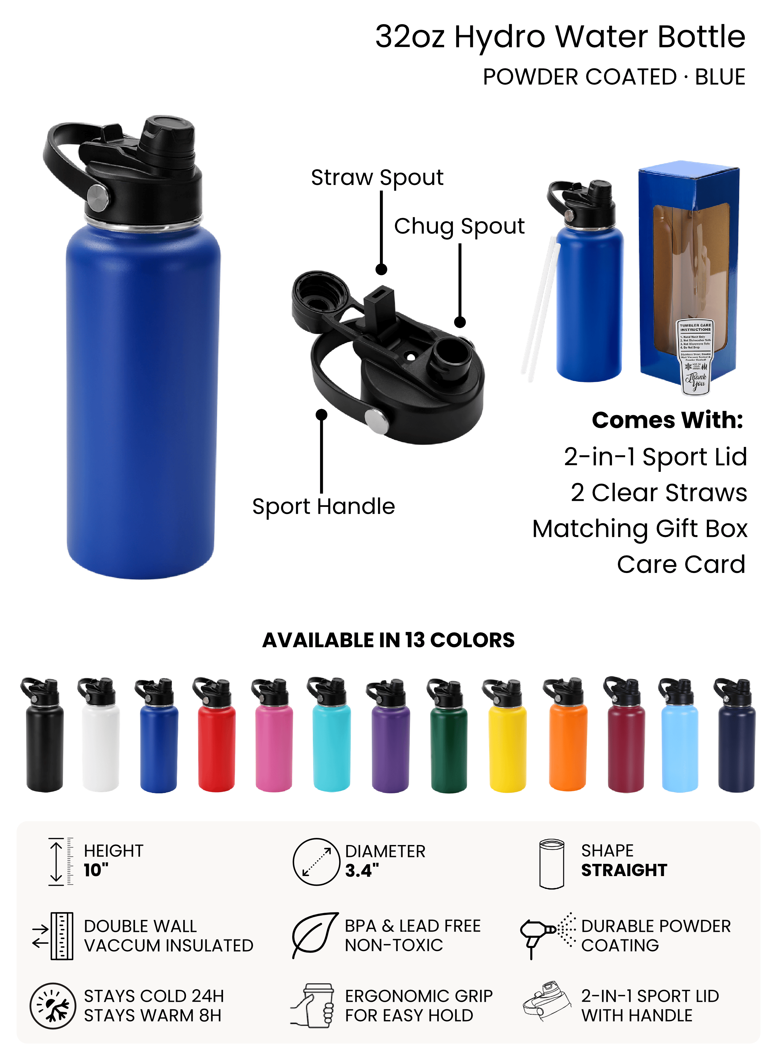 32 Oz Hydro Waterbottle