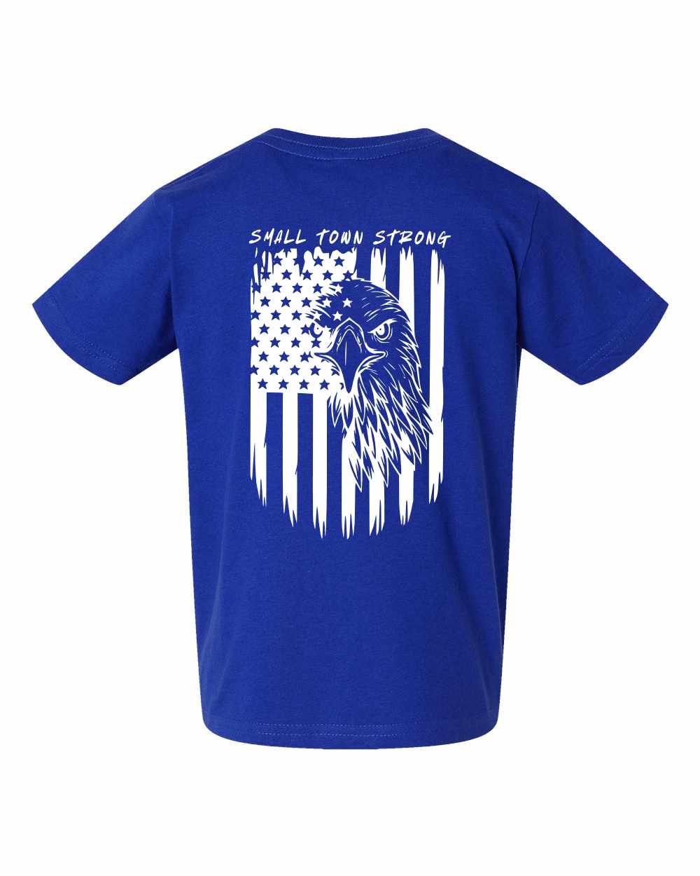 Small Town Strong t-shirt with American flag and eagle