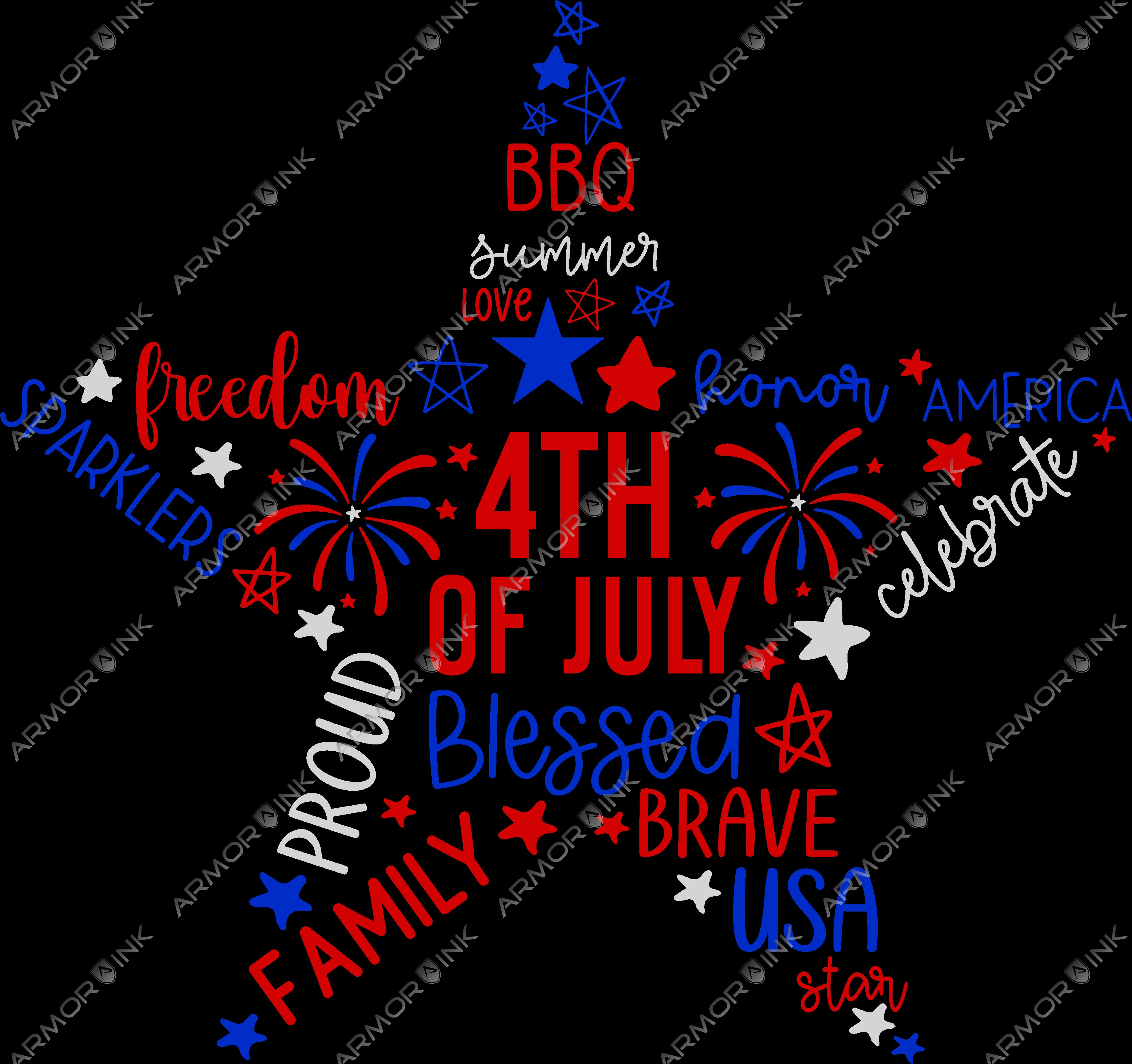 4th Of July Custom Transfer