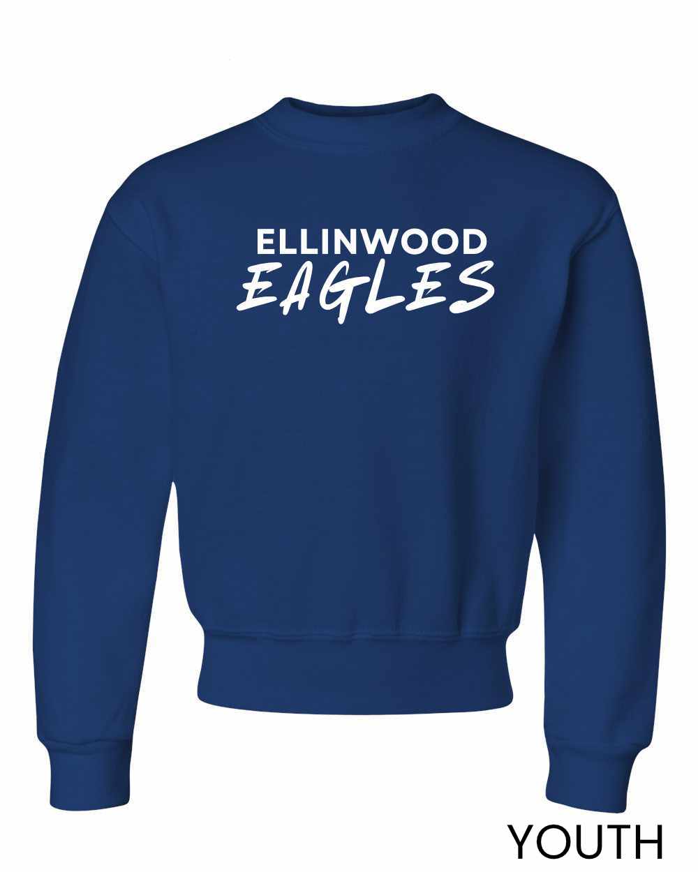 Ellinwood Eagles youth sweatshirt front view
