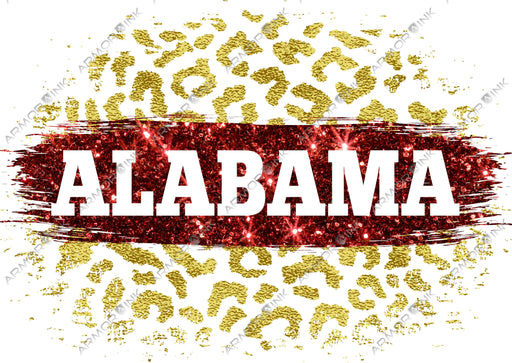 Alabama Leopard DTF Transfer